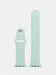 Мятный силиконовый ремешок для Apple Watch 1, 2, 3, 4, 5, 6, 7, 8, 9, SE, SE 2, Ultra, Ultra 2