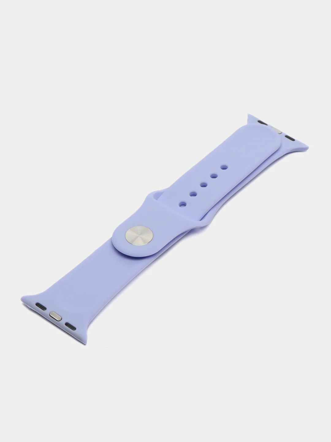 Сиреневый силиконовый ремешок для Apple Watch 1, 2, 3, 4, 5, 6, 7, 8, 9, SE, SE 2, Ultra, Ultra 2