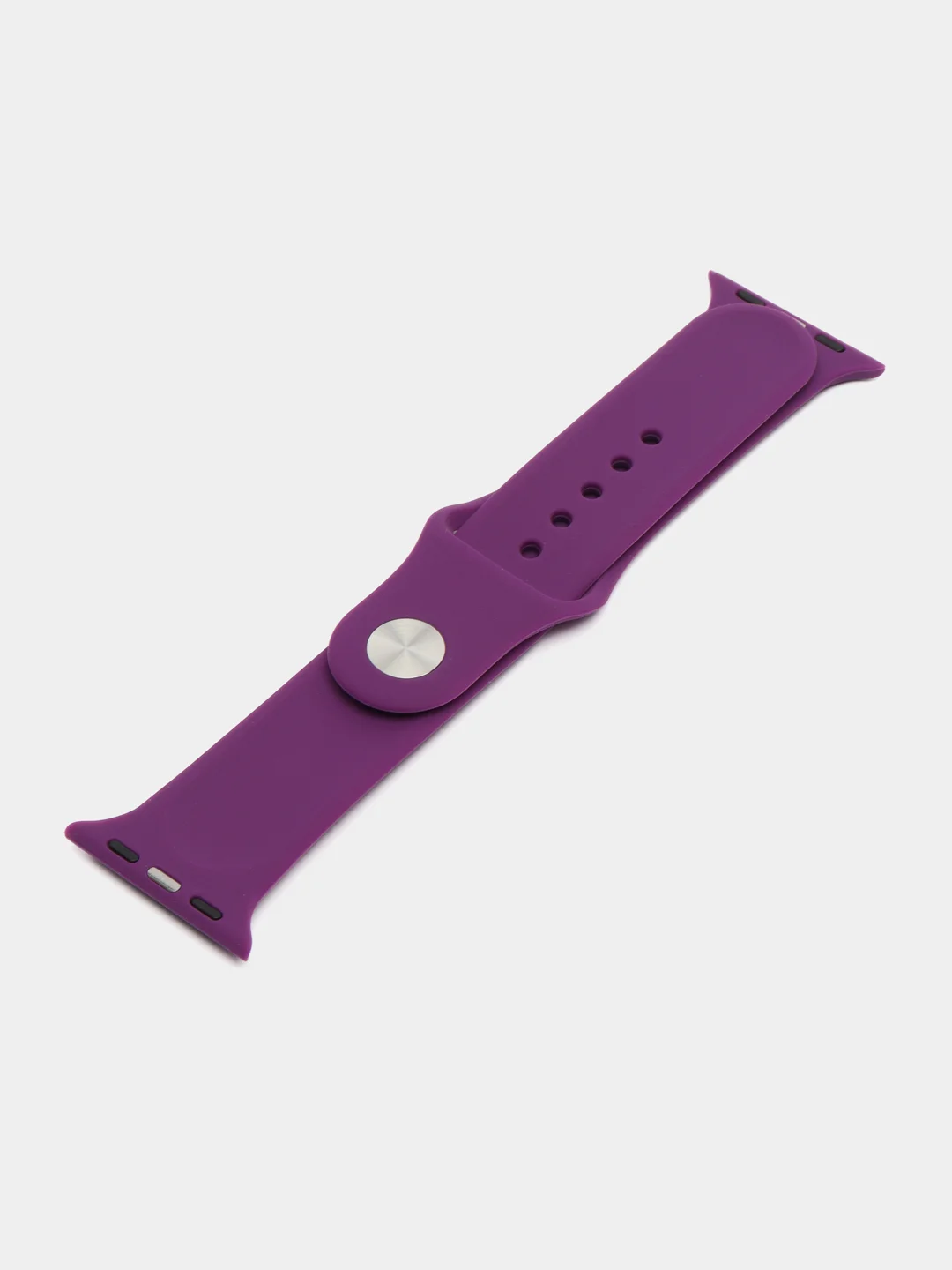 Фиолетовый силиконовый ремешок для Apple Watch 1, 2, 3, 4, 5, 6, 7, 8, 9, SE, SE 2, Ultra, Ultra 2