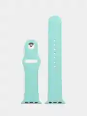 Бирюзовый силиконовый ремешок для Apple Watch 1, 2, 3, 4, 5, 6, 7, 8, 9, SE, SE 2, Ultra, Ultra 2