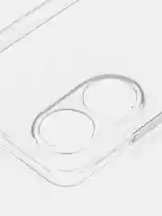 Молочный противоударный чехол для OPPO A78 силиконовый ROSCO с бортиком, защитой камер, прозрачный