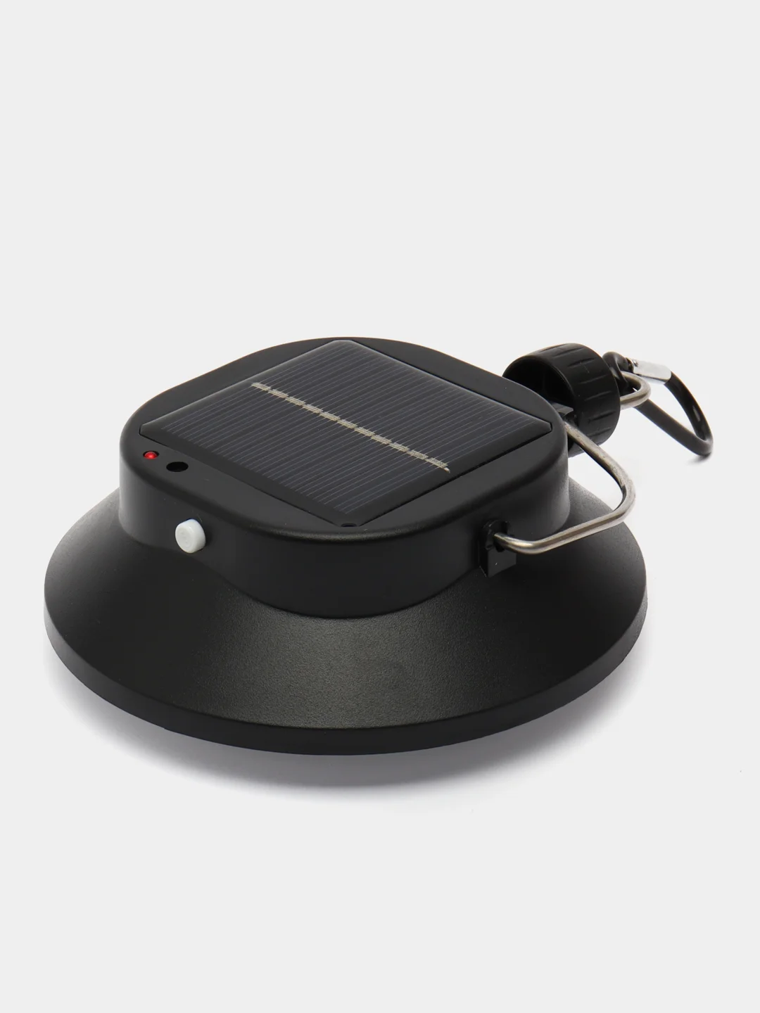 Фонарь кемпинговый аккумуляторный, солнечная батарея, 12 х 13.5 см, от USB, чёрный