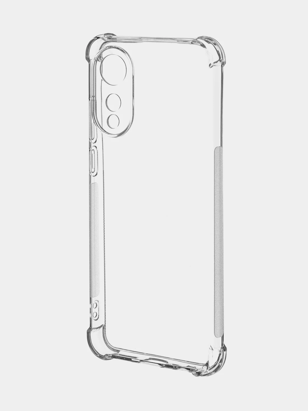 Прозрачный противоударный чехол для OPPO A78 силиконовый ROSCO прозрачный с защитой камер и углами