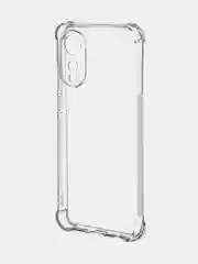 Прозрачный противоударный чехол для OPPO A78 силиконовый ROSCO прозрачный с защитой камер и углами