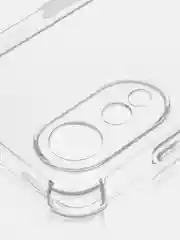 Прозрачный противоударный чехол для OPPO A78 силиконовый ROSCO прозрачный с защитой камер и углами