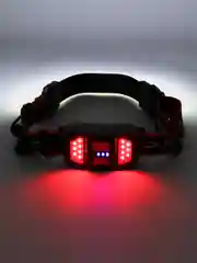 Фонарь налобный аккумуляторный, 5 Вт, 1200 мАч, COB, USB, 12 х 6 х 5 см