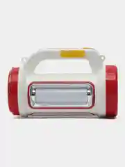 Фонарь кемпинговый аккумуляторный, 3+15 Вт, 2000 мАч, LED, USB, 5 режимов, солн. батарея