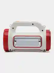 Фонарь кемпинговый аккумуляторный, 3+15 Вт, 2000 мАч, LED, USB, 5 режимов, солн. батарея