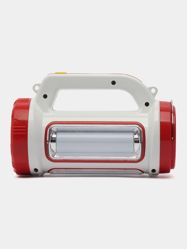 Фонарь кемпинговый аккумуляторный, 3+15 Вт, 2000 мАч, LED, USB, 5 режимов, солн. батарея