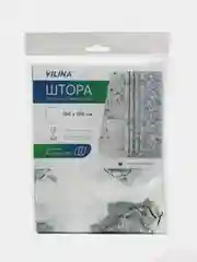 Штора для ванной Посейдон, 180х180 см, цвет чёрный