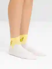 Носки женские с принтом "Yummy", удлинённые