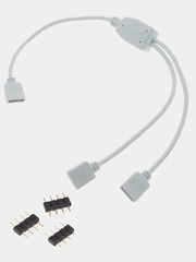 Коннектор соединительный (2 разъема) для RGB светодиодных лент 10 мм и контроллеров, 30 см