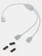 Коннектор соединительный (2 разъема) для RGB светодиодных лент 10 мм и контроллеров, 30 см