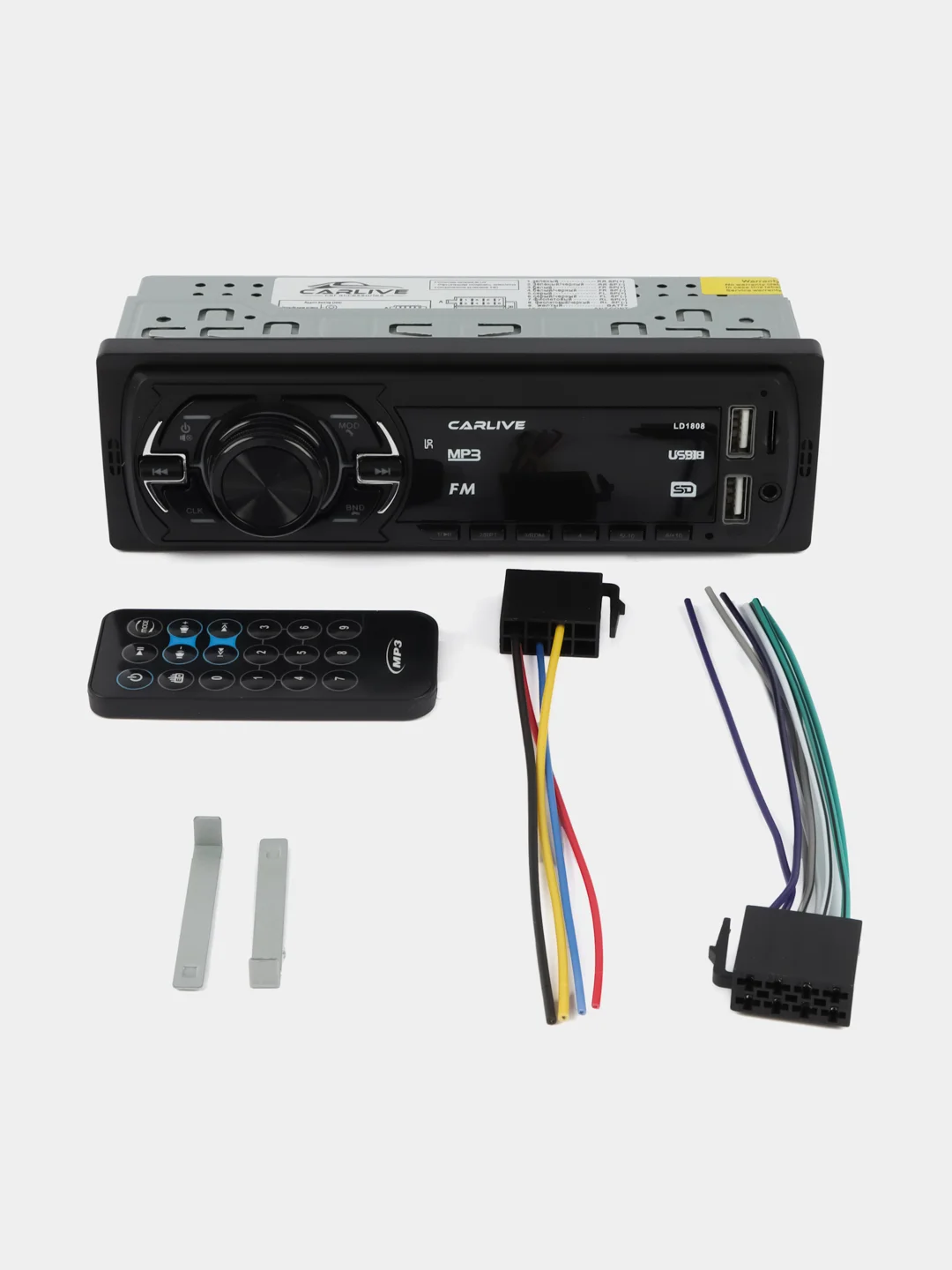 Алый автомагнитола LD (2 RCA, USB, BT, AUX, SD, bluetooth)