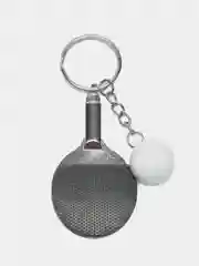 Черный брелок теннисная ракетка для ключей рюкзака сумки портфеля