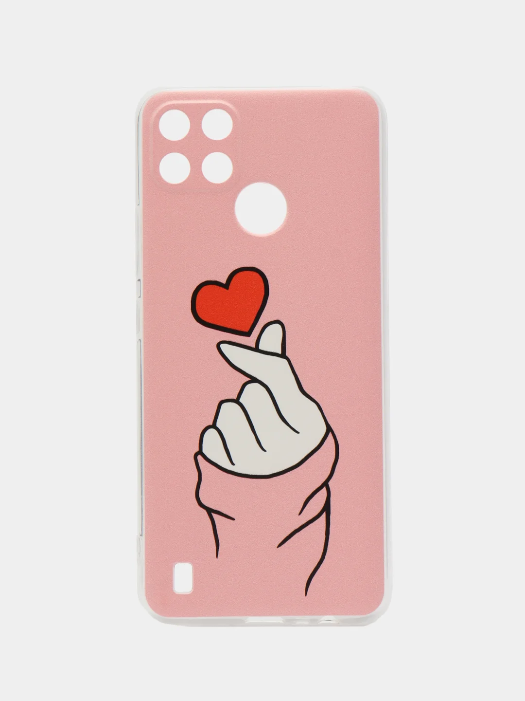 Коралловый чехол на Oppo Realme C21Y/C25Y / Реалми C21Y/C25Y прозрачный, с рисунком, защита камеры