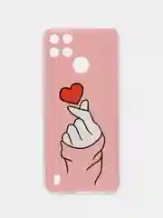 Коралловый чехол на Oppo Realme C21Y/C25Y / Реалми C21Y/C25Y прозрачный, с рисунком, защита камеры