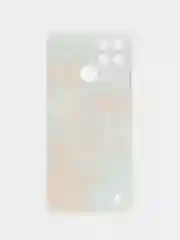 Светло-оранжевый чехол на Oppo Realme C21Y/C25Y / Реалми C21Y/C25Y прозрачный, с рисунком, защита камеры