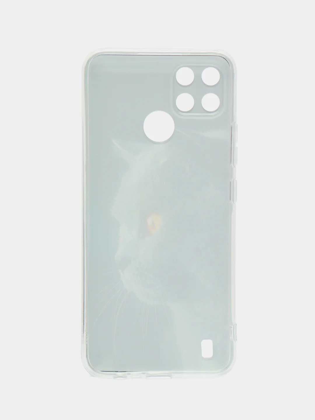 Сиреневый чехол на Oppo Realme C21Y/C25Y / Реалми C21Y/C25Y прозрачный, с рисунком, защита камеры