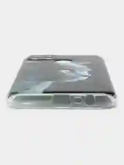 Сиреневый чехол на Oppo Realme C21Y/C25Y / Реалми C21Y/C25Y прозрачный, с рисунком, защита камеры