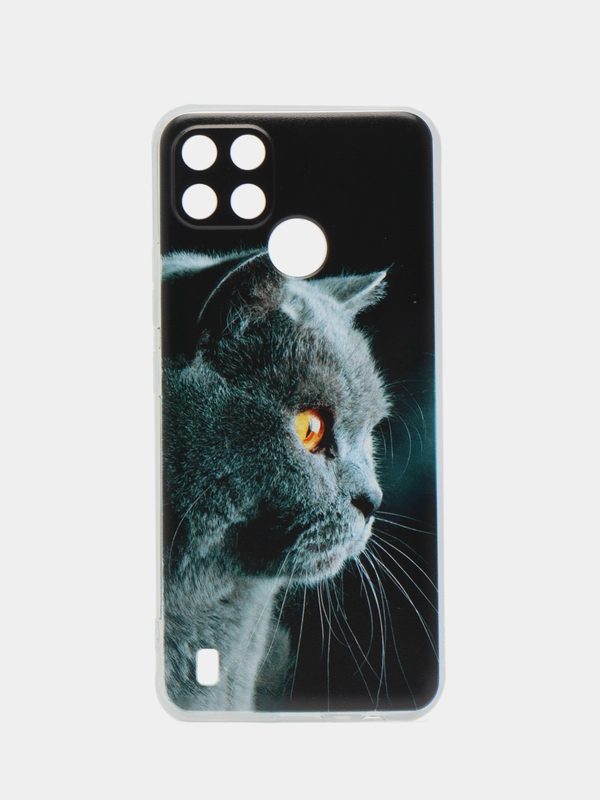 Чехол на Oppo Realme C21Y/C25Y / Реалми C21Y/C25Y прозрачный, с рисунком, защита камеры