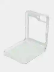 Лавандовый чехол на Samsung Galaxy Z Flip 6 / Самсунг Z Flip 6 прозрачный, с рисунком, защита камеры