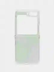 Лавандовый чехол на Samsung Galaxy Z Flip 6 / Самсунг Z Flip 6 прозрачный, с рисунком, защита камеры
