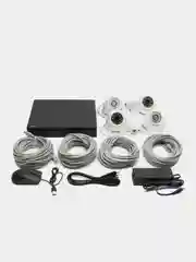 Комплект IP видеонаблюдения Ps-Link KIT-A504IP-POE 4 камеры для помещения 5Мп с POE
