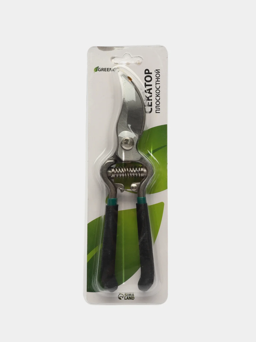 Секатор плоскостной, 8" (20 см), с металлическими ручками