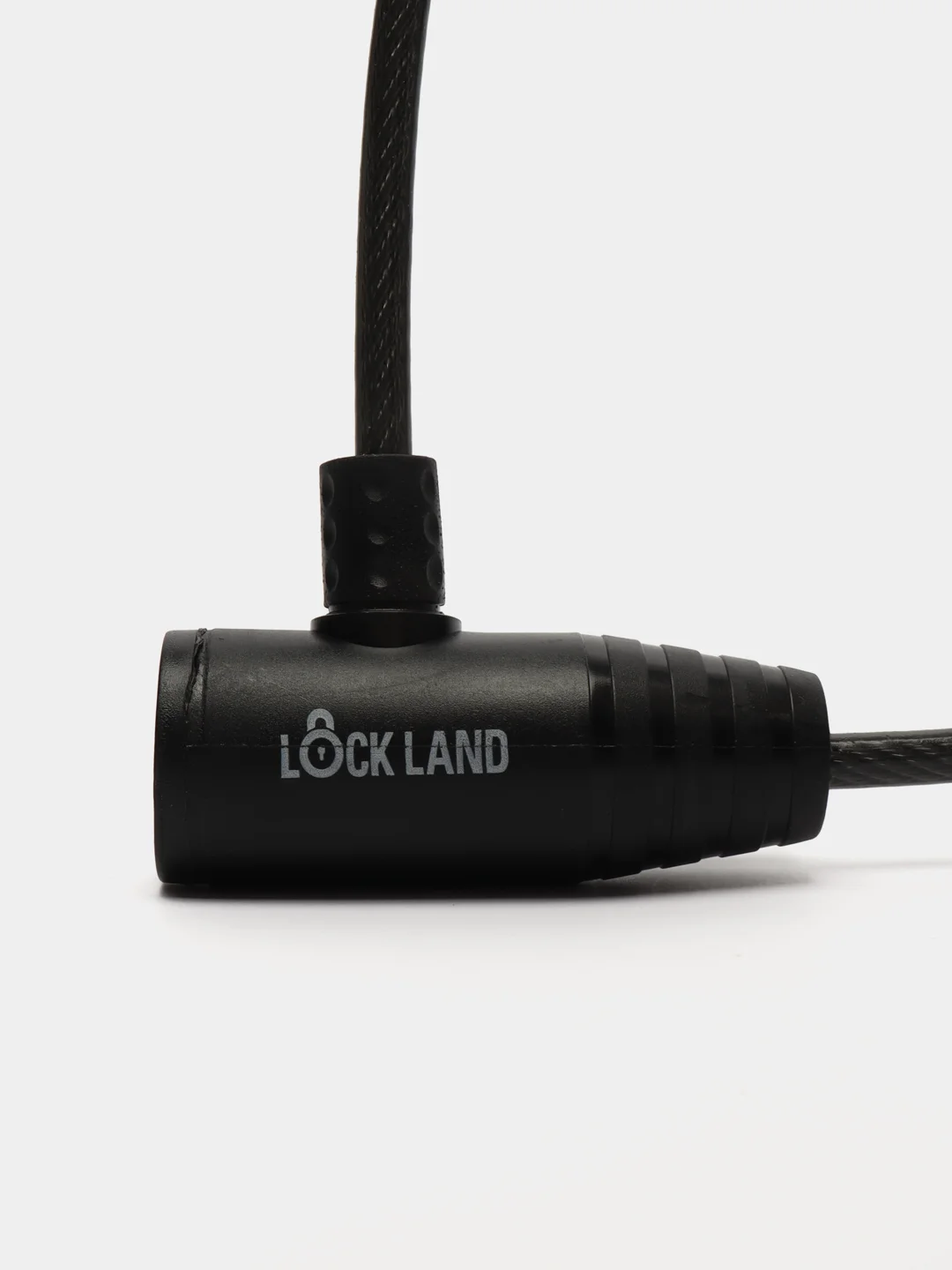Замок навесной велосипедный LOCKLAND, 6х650 мм, английский ключ с пластиковой ручкой