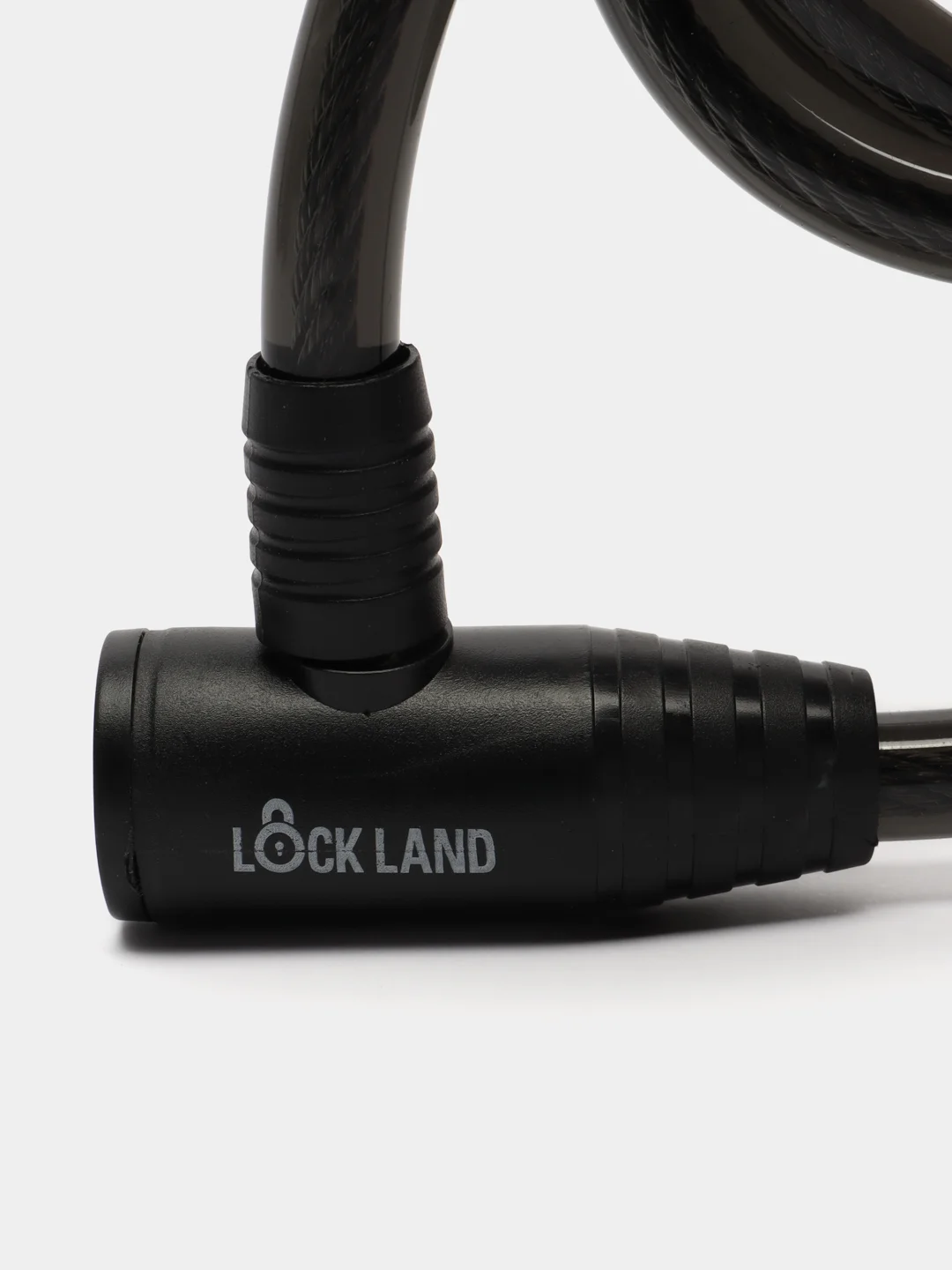 Замок навесной велосипедный LOCKLAND, 12х1000 мм, английский ключ с пластиковой ручкой