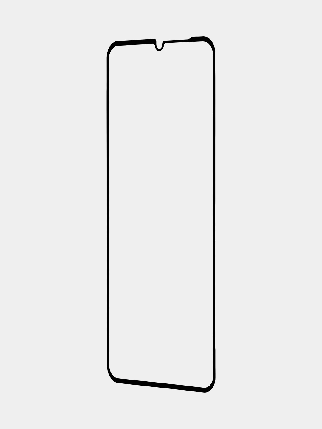 Прозрачный стекло для Vivo Y17s, Samsung Galaxy A12 / A23, Oppo A18 защитное олеофобное ROSCO, рамка