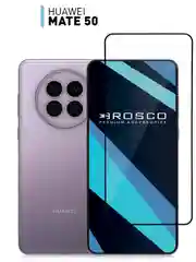 Прозрачный 1-2 шт стекло для Huawei Mate 50 защитное ROSCO с олеофобным покрытием и черной рамкой