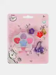 Детская косметика Милая леди, тени для век, кольца, резинка