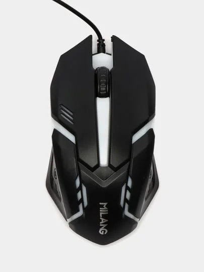Белый проводная игровая компьютерная мышь