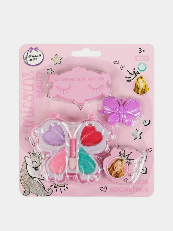 Детская косметика Милая леди, тени 2,8 г., заколка