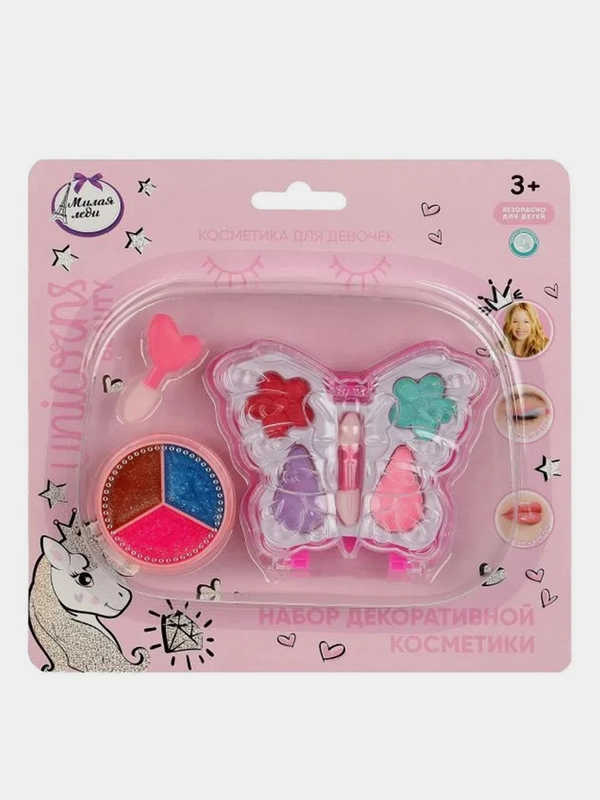 Косметика детская Милая леди, тени для век 2,8г, блеск, 3 г