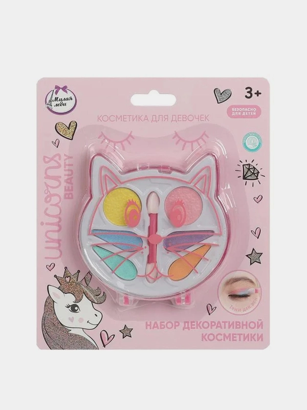 Косметика детская Милая леди, тени для век, аппликатор