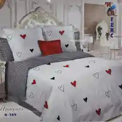 Белый постельное белье ИвТекс, Поплин , 1,5 спальный размер, хлопок 100%