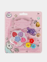 Косметика детская Милая леди, тени 2,8 г, заколки, резинка