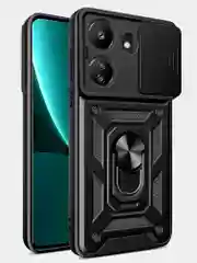 Черный чехол противоударный armors для Xiaomi Redmi 13C 4G и Poco C65 / Редми 13С 4G и Поко С65
