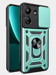 Зеленый чехол противоударный armors для Xiaomi Redmi 13C 4G и Poco C65 / Редми 13С 4G и Поко С65