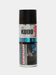 Черный антигравий с эффектом шагрени KUDO, черный и серый, 520 мл