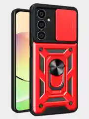 Красный чехол противоударный armors для Samsung A15 4G / Самсунг А15 4G с защитой камеры