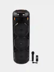 Хром беспроводная портативная колонка bluetooth с микрофоном и LED-подсветкой