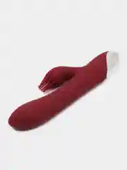 Бордовый вибратор ZDB383