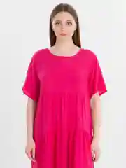 Розовый женское летнее платье