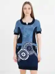 Синий туника арт.7002