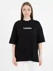 Черный футболка оверсайз "Futbolka", унисекс, oversize, T-Shirt с принтом, хлопок