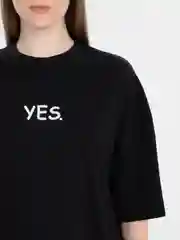 Хром футболка оверсайз "YES/NO", унисекс, oversize, T-Shirt с принтом, хлопок